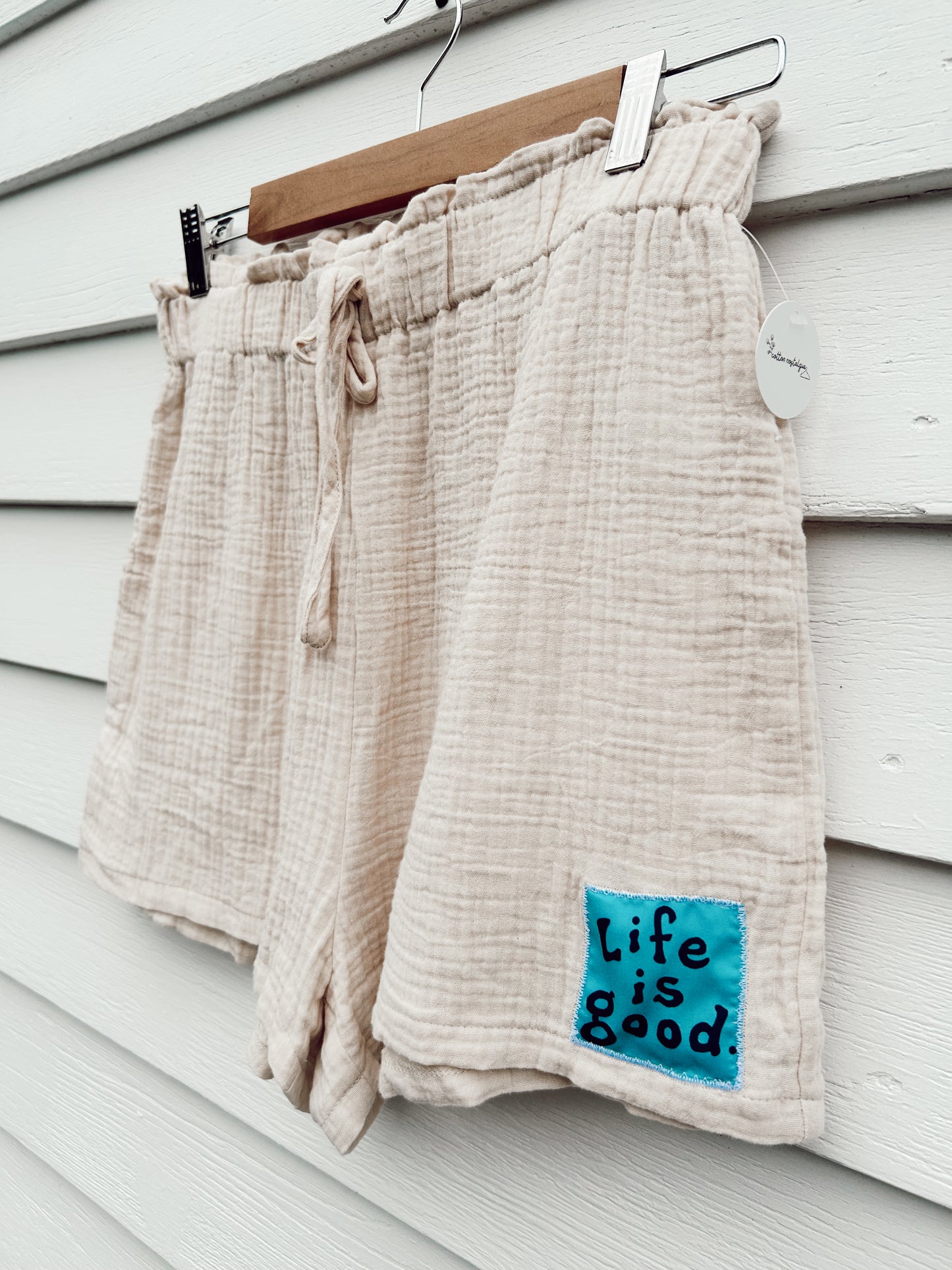 Life is Good Cotton Gauze Shorts
