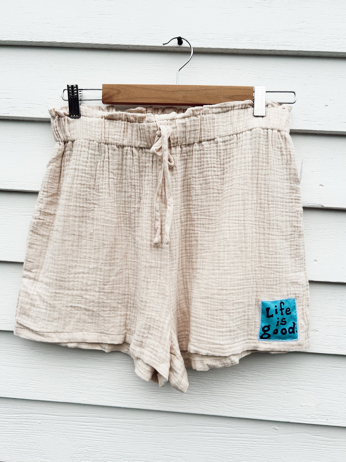 Life is Good Cotton Gauze Shorts